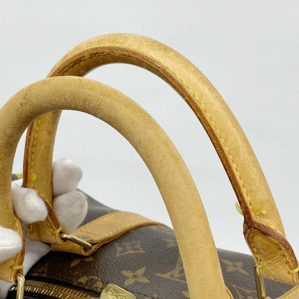 LOUIS VUITTON Authentic Brown Monogram Keepall 55 Boston Bag - Picture 9 of 11
